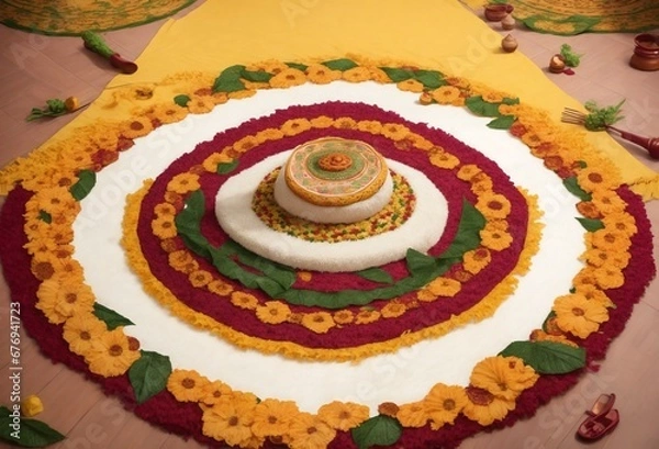 Obraz traditional Thai dessert on a plate