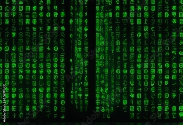 Fototapeta binary code background