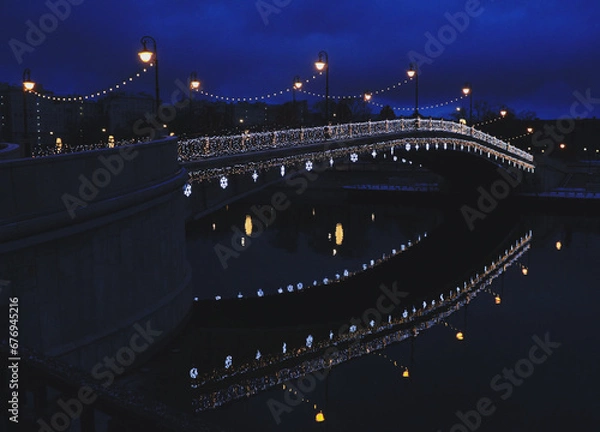 Obraz bridge at night