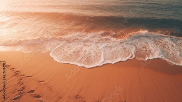 Fototapeta Ocean Waves on a Beach