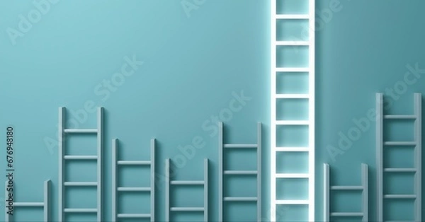 Obraz ladders with different sizes
