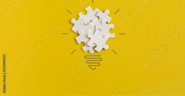 Obraz light bulb, abstract business conceptual