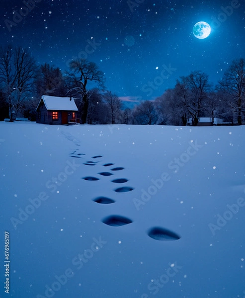 Obraz Christmas landscape