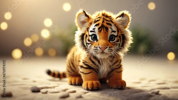 Obraz cute small tiger cub