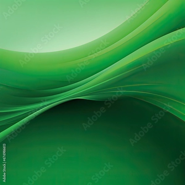 Fototapeta abstract green wave background