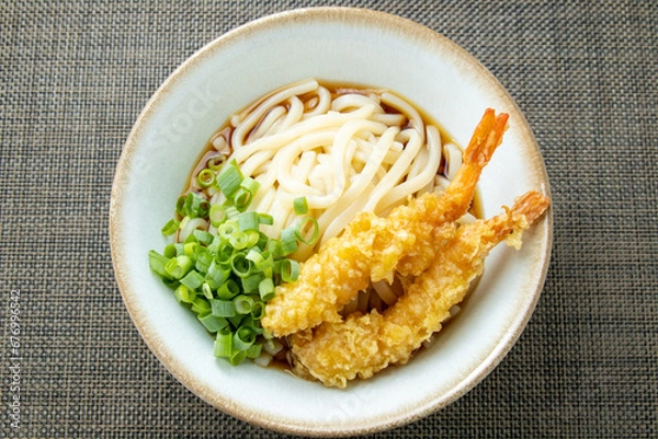 Obraz 海老天ぶっかけうどん(冷)。
