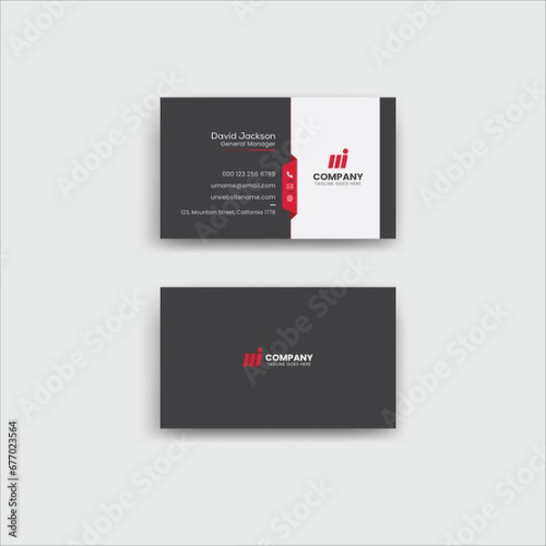 Fototapeta Business Card Design Template