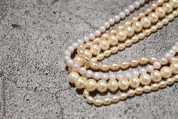 Obraz 淡水真珠のビーズです。