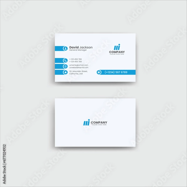 Fototapeta Business Card Design Template