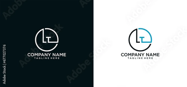 Obraz LT INITIAL LOGO DESIGN