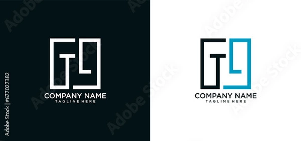 Obraz TL INITIAL LOGO DESIGN