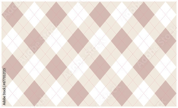 Fototapeta アーガイル 背景 ピンク
