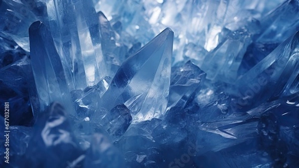 Fototapeta Crystalized Wonderland Abstract Ice Formations Transforming into a Frozen Tapestry