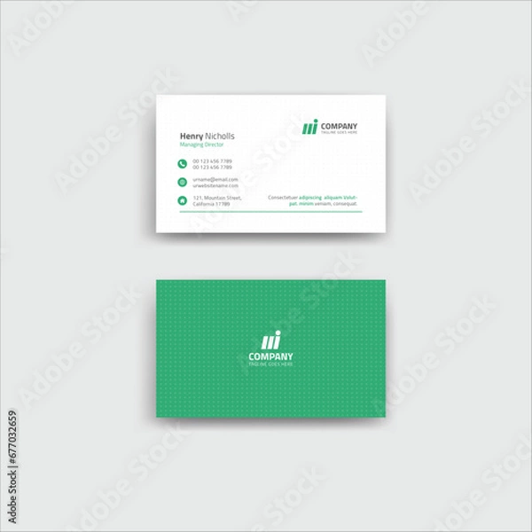 Obraz Business Card Design Template