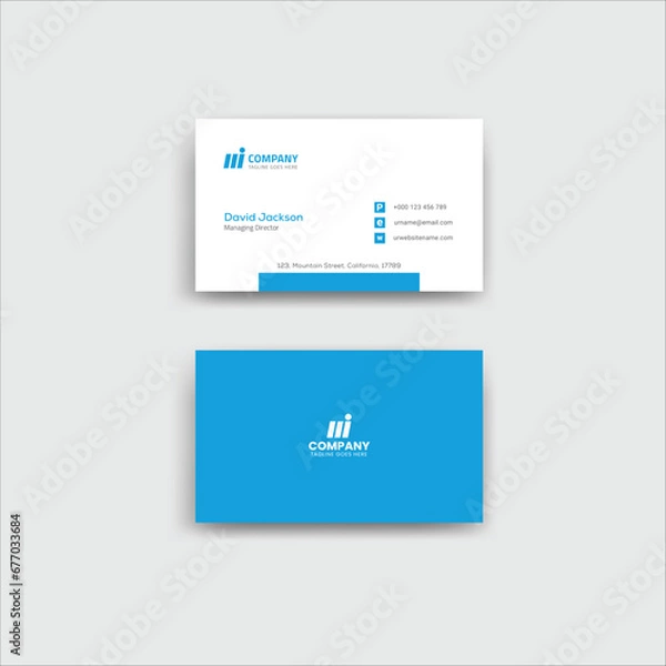 Fototapeta Business Card Design Template