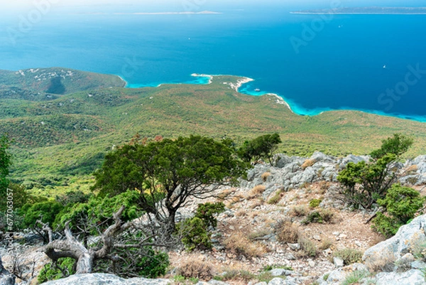 Fototapeta wild Losinj Island.
areal view of the losinj island during daylight, summer, croatia, europe