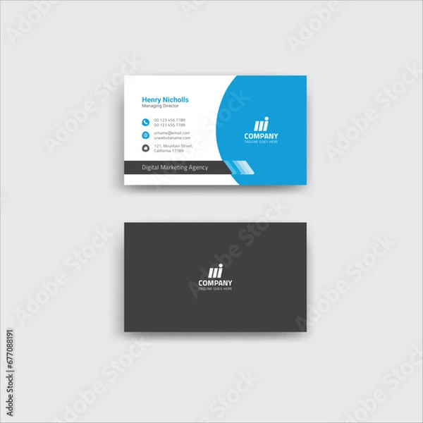 Fototapeta Business Card Template