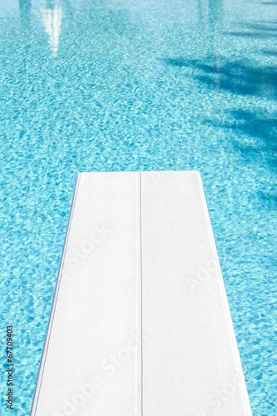 Obraz Trampolino in piscina