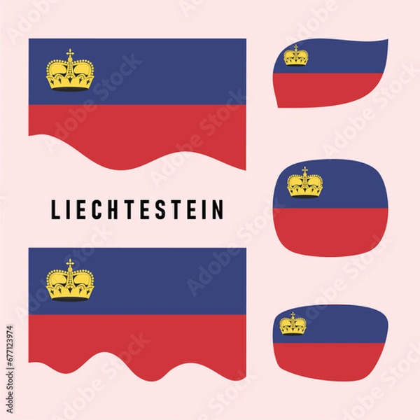 Obraz Flag of Liechtenstein