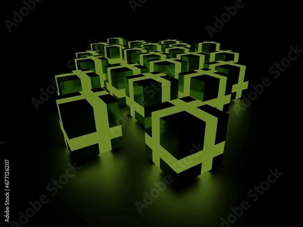 Obraz beautiful glowing gift boxes