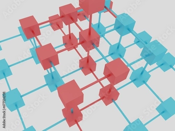 Obraz a 3D rendered abstarct background