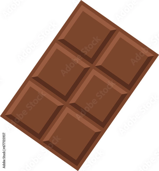 Obraz Chocolate bar illustration