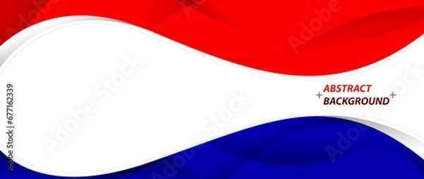 Obraz abstract red blue white background
