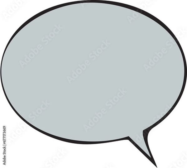 Obraz hand drawn speech bubble