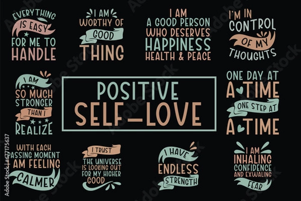 Fototapeta Self love queen slogan text with crown drawing. Vector illustration design for fashion graphics, t shirt prints etc.