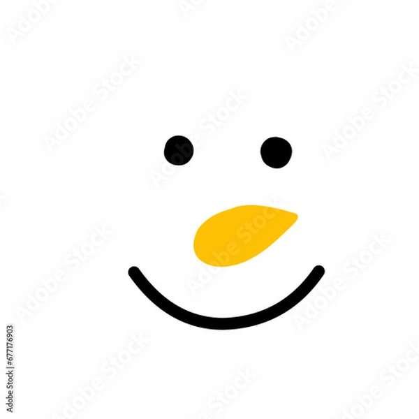 Obraz Snowman Facial Expression