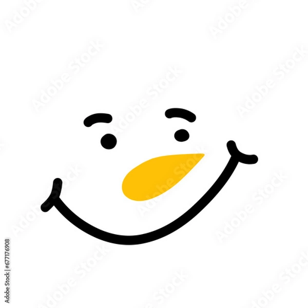 Obraz Snowman Facial Expression