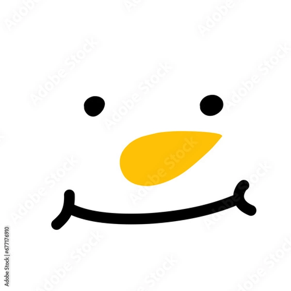 Obraz Snowman Facial Expression