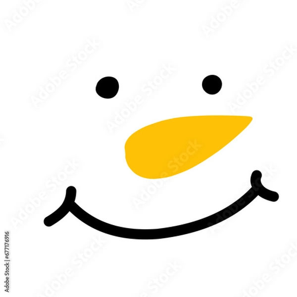 Obraz Snowman Facial Expression