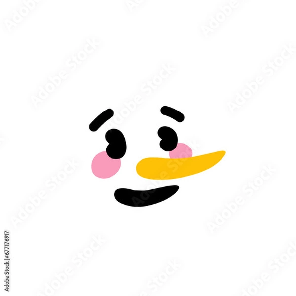 Obraz Snowman Facial Expression
