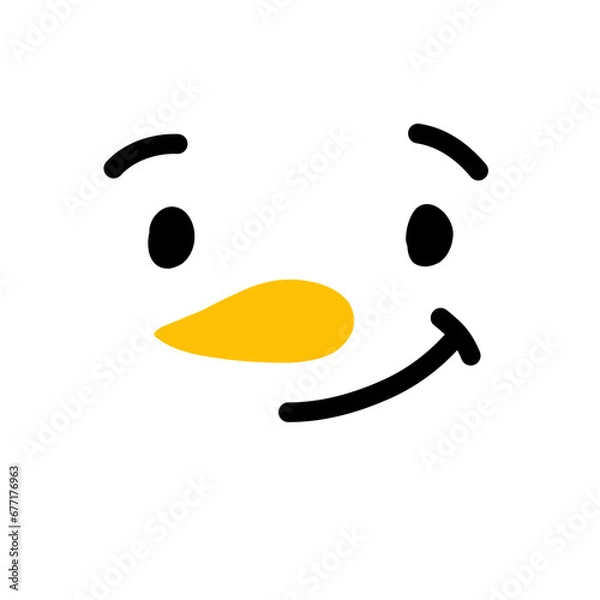 Obraz Snowman Facial Expression