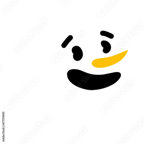 Obraz Snowman Facial Expression