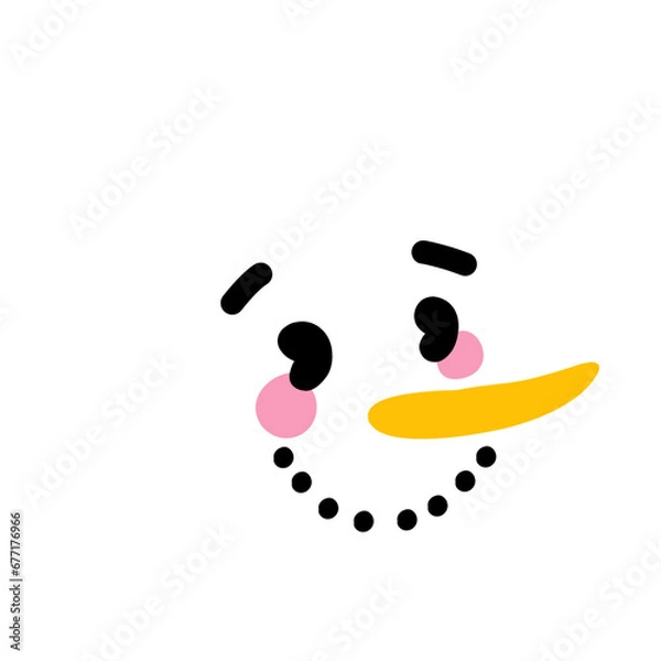 Obraz Snowman Facial Expression