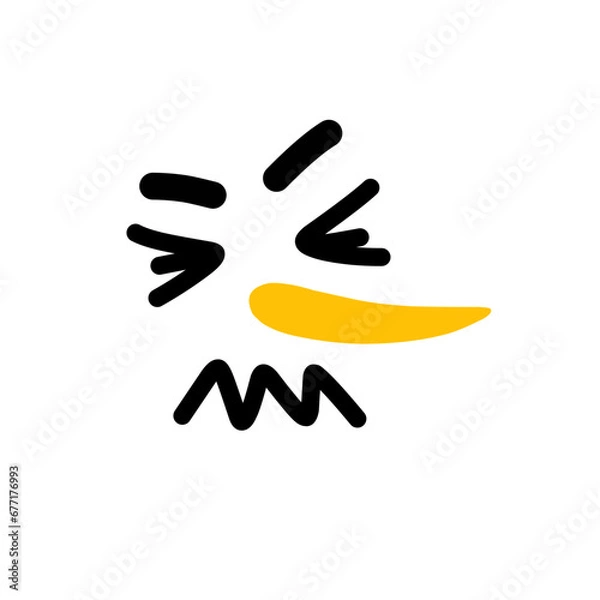 Obraz Snowman Facial Expression