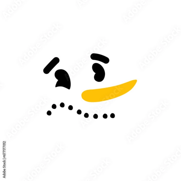 Obraz Snowman Facial Expression