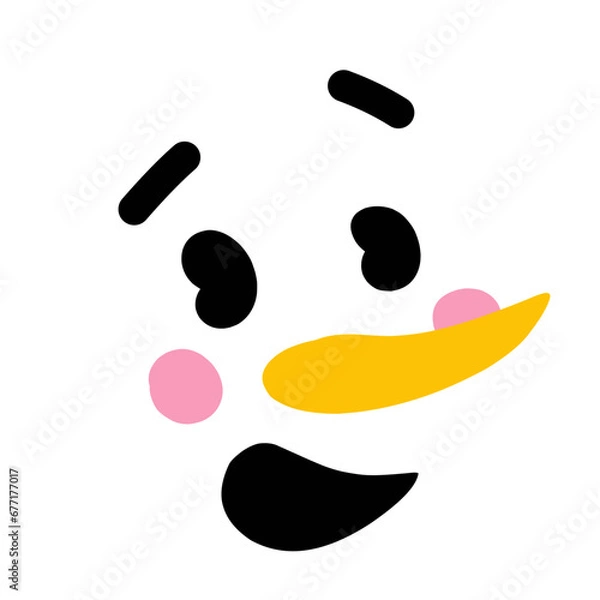 Obraz Snowman Facial Expression