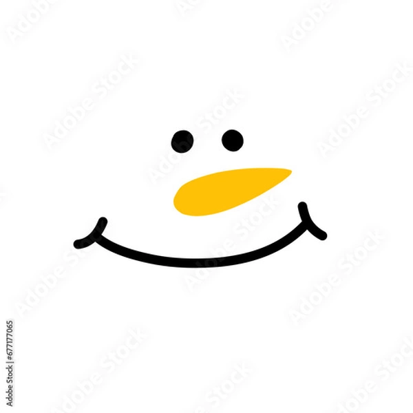 Obraz Snowman Facial Expression
