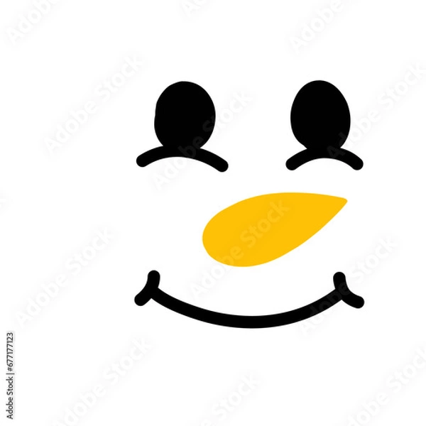 Obraz Snowman Facial Expression