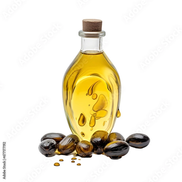 Obraz Castor oil on transparent background