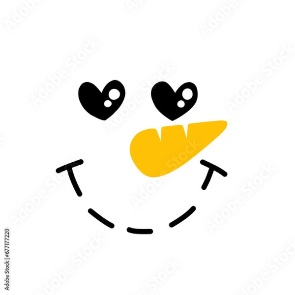 Obraz Snowman Facial Expression