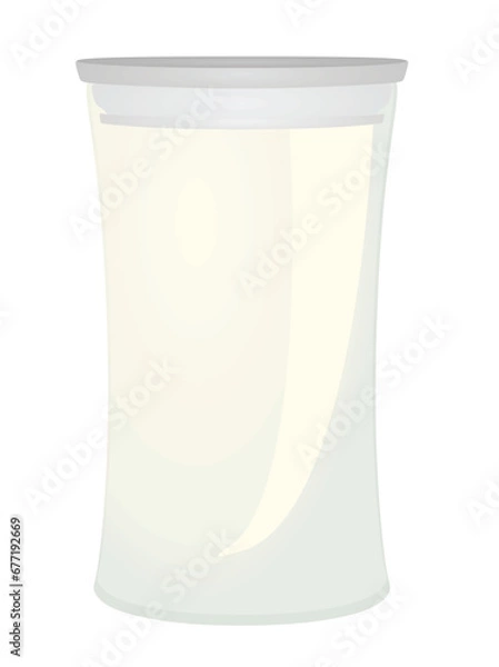 Fototapeta Empty glass container. vector illustration