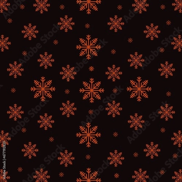 Obraz pattern with snowflakes