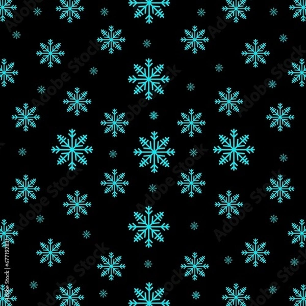 Obraz pattern with snowflakes