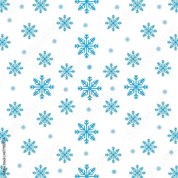 Obraz pattern with snowflakes