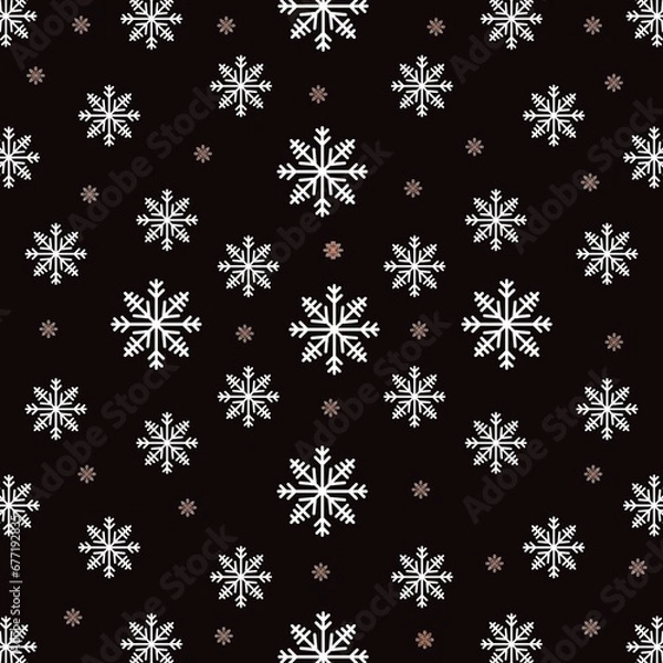 Obraz pattern with snowflakes
