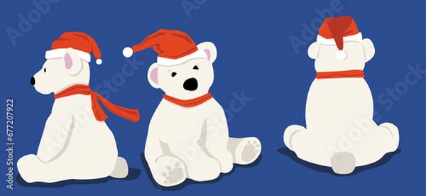 Fototapeta Oursons de Noël. Christmas Bears